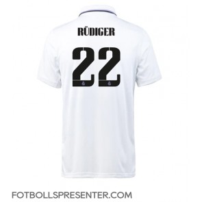 Real Madrid Antonio Rudiger #22 Hemma Matchtröja 2022-23 Kortärmad